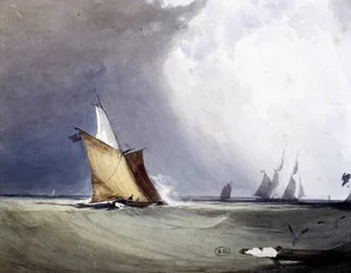 Jachty na moři, konec 19. století
