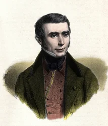 portrét Eugena Scribea (1791-1861), francouzského autora morálních komedií.