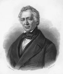portrét Friedricha von Raumera. Německý historik 19. století.