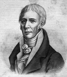 portrét Jean Baptiste Lamarck (1744-1829). - v ""Les Contemporains"", n. d. koncem 19. století.