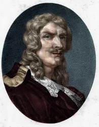 portrét Jean de Rotrou. Francouzský dramatik (1609 až 1650).