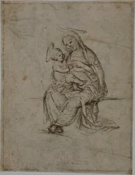 Panna s dítětem (recto); Putti (verso)