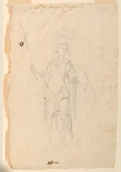 Kresba, kostýmní výprava: Afrika pro balet, asi 1720