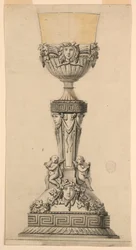 Kresba, návrh kalicha, 1800-1830