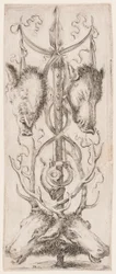 Tisk, Ornamenty nebo grotesky (Grotesque Ornament), asi 1653