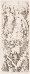 Tisk, Ornamenty nebo grotesky (Grotesque Ornament), asi 1653