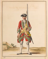 36. pěší pluk, 1742 cca