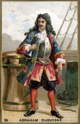 Abraham, markýz Duquesne (1610 - 1688), francouzský námořník. Chromolitografie 19. století.