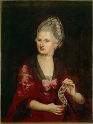 Anna Maria Mozartová, asi 1770 (olej na plátně)