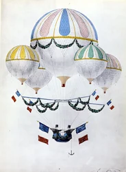 Balonová flotila Eugèna Godarda (1827 - 1890).