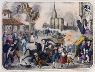 Bombardování Štrasburku Prusy. 1870