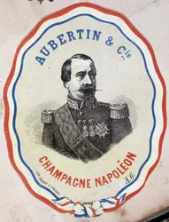 Šampaňské Napoleon-Aubertin & Cie. (portrét Napoleona III.)