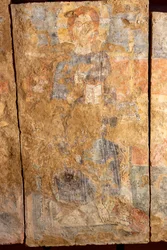 Kristus žehná s Magdalenou u nohou, detail
