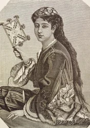 Řecko (19. století). Společnost. Mladí Řekové. 1879. Rytina