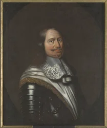 Jacob Kettler, duc de Courlande et Semigalie - Portrét Jacoba Kettlera (1610-1682), vévody z Courlandu a Semigallie, Anonym. Olej na plátně. Rozměr: 90 x 74 cm. Národní muzeum Stockholm