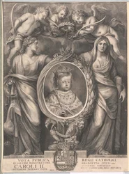 Španělský král Karel II (tisk)
