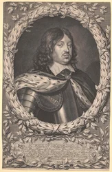 Švédský král Karel X. Gustav (tisk)