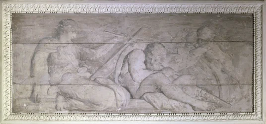 Dějiny psané na rameni času, 1775-1785 (olej na dřevě)