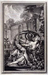 Služebník odůvodněný - v „“Povídkách a povídkách ve verších”” od Jeana La Fontaina. 1762.