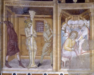 Život Krista, detail: Bičování, kostel Sant