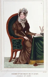 Madame de Genlis - Portrét Stephanie Felicite z Crest of Saint-Aubin (Saint Aubin