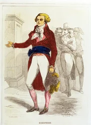 Maximilien Robespierre, Ručně kolorovaný lept (ručně kolorovaný lept)
