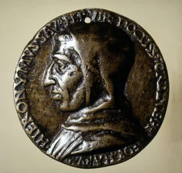 Medaile s podobiznou Savonarola (Girolamo Savonarola) - 16. stol.