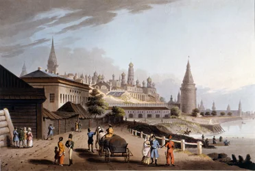 Moskva, Kreml. ilustrace 19. století.