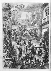 Ovidius (Ovidius) - ilustrace ke knize 15 - (P. Ovidiovy Metamorfózy noci