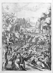 Ovidius (Ovidius) - ilustrace ke knize 15 - (P. Ovidiovy Metamorfózy noci