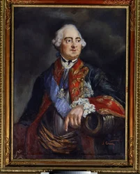 Portrét matematika Leonarda Eulera (1707-1783) (Portrét matematika Leonharda Eulera). Anonymní malování. Olej na plátně, 79 x 69,5 cm