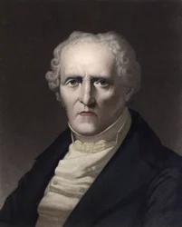 Portrét Charlese Fouriera (1772 - 1837), theoricien socialiste francais (Portrét Charlese Fouriera, francouzský filozof a významný raně socialistický myslitel později spojený s „“utopickým socialismem“) Rytina