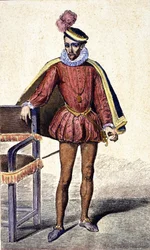 Portrét Karla IX. (1550 - 1574), francouzského krále.