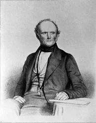 Portrét Charlese Lyella (1797 - 1875), skotského geologa.