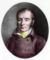 Portrét Francoise Xaviera Bichata (1771 - 1802), francouzského lékaře. Rytina 18. století. Soukromá sbírka.