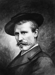 Portrét Fridtjofa Nansena (1861-1930), norského cestovatele v roce 1897
