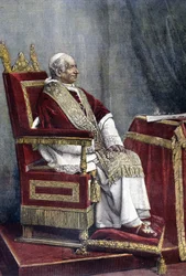 Portrét Gioacchina PECCIho, Lva XIII. (1810 - 1903), 254. papeže (1878 - 1903)