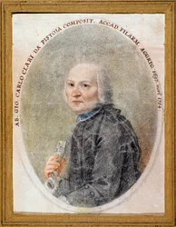 Portrét Giovanni Carlo Maria Clari (akvarel)