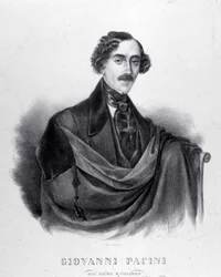 Portrét Giovanniho Paciniho, italského skladatele (1796-1867).