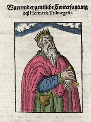 Portrét Hermese Trimegista (Trismegista), astrologa,