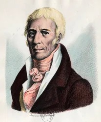 Portrét Jean Baptiste Lamarck (1744-1829), francouzský přírodovědec. Rytina 19. století. Soukromá sbírka.