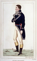 Rytina Portrét Luciena Bonaparta (1775 -1840) z roku 1830