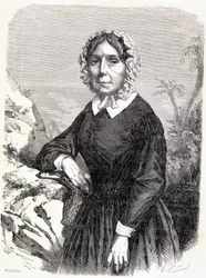 Portrét Madame Idy Pfeiffer (1798-1858), rakouské cestovatelky.
