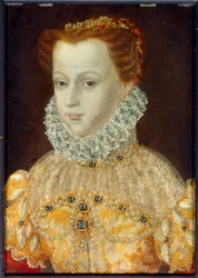 Portrét Marie Stuartovny (1542-1587) královny Francie a Skotska Anonymní obraz 16. století. Muzeum Conde Chantilly