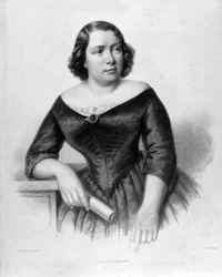 Portrét Marietta Alboni (1826-1894), italské kontraaltové zpěvačky.