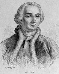 Portrét Montcalma, francouzského generála (1712 - 1759)