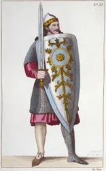 Portrét paladina Rolanda, synovce Karla Velikého.