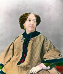 Portrét spisovatele George Sandové (1804-1876) Aurore Dupin, baronka Dudevantová