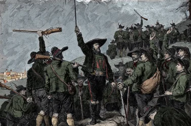 Tyrolský patriot Andreas Hofer (1767-1810) - Tyrolské povstání (tyrolské) v roce 1809: Tyrolský patriot Andreas Hofer