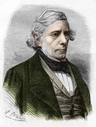 portrét Victora Cousina. Francouzský filozof (1792 až 1867).